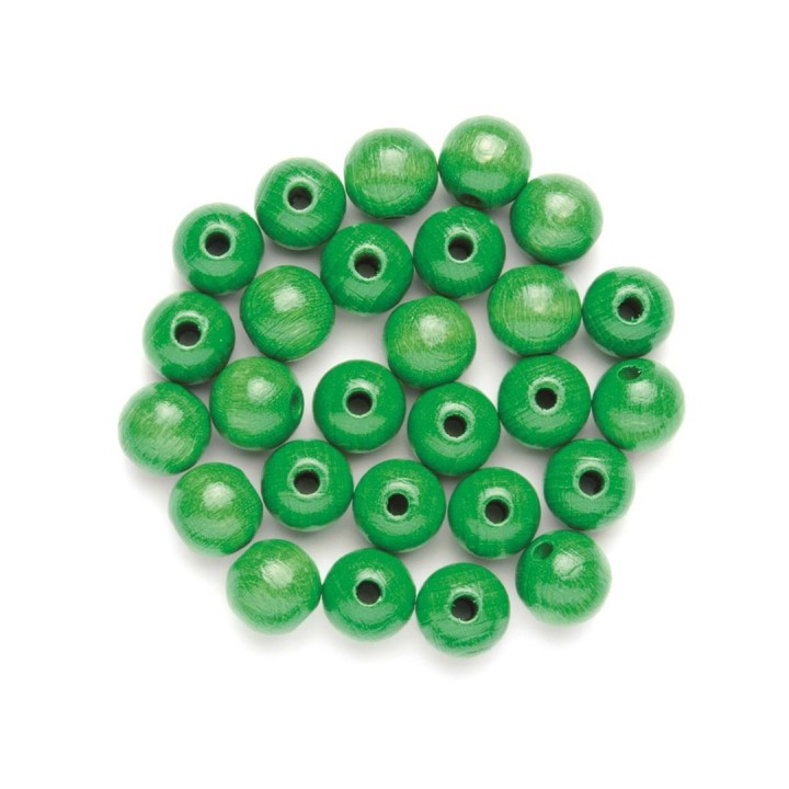 Holzperle 4mm 155 Stück grün