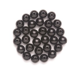 Holzperle 4mm 155 Stück schwarz