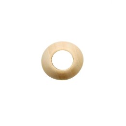 Boule en bois percée 35mm 4pcs FSC, trou 12mm