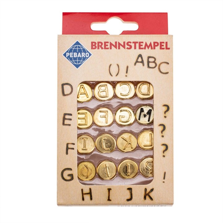 Brennstempel Buchstaben A-L 16-teilig