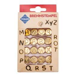 Tampons pyrograveurs lettres M-Z 16pcs