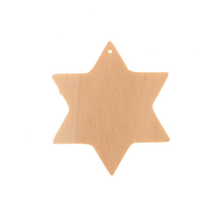 Star shape 5cm 6pcs, FSC