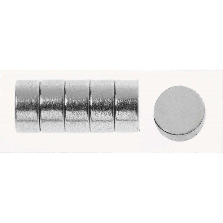 Magnets extra strong 6pcs D: 6mm H: 2,8mm