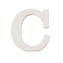 Lettre C MDF 5,5x0,9cm 1pce