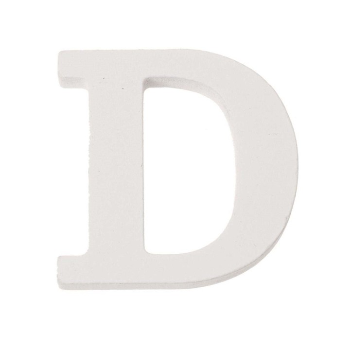 Buchstabe D MDF 5,5x0,9cm 1 Stück