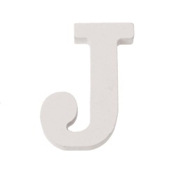 Lettre J MDF 5,5x0,9cm 1pce