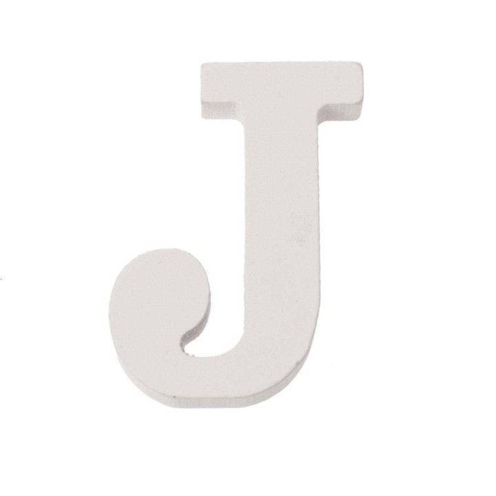 Letter J MDF 5,5x0,9cm 1pce