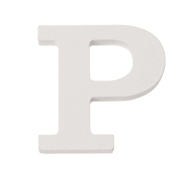 Buchstabe P MDF 5,5x0,9cm 1 Stück