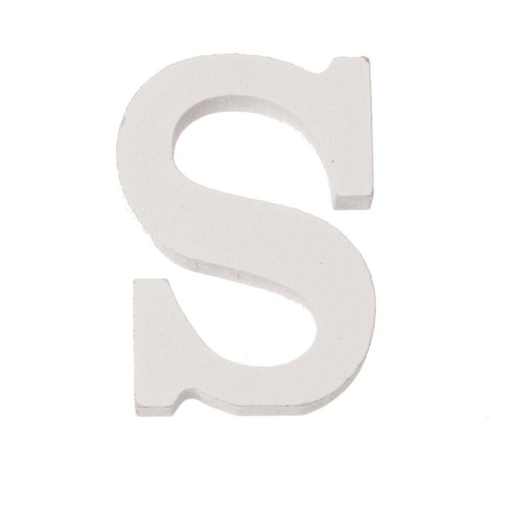 Buchstabe S MDF 5,5x0,9cm 1 Stück