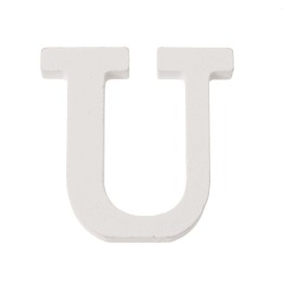 Buchstabe U MDF 5,5x0,9cm 1 Stück