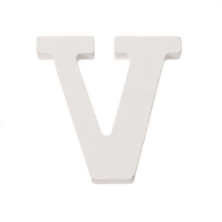 Buchstabe V MDF 5,5x0,9cm 1 Stück