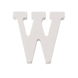 Letter W MDF 5,5x0,9cm 1pce