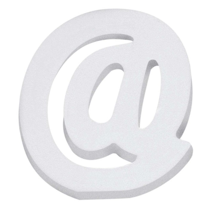 Buchstabe @ MDF 5,5x0,9cm 1 Stück