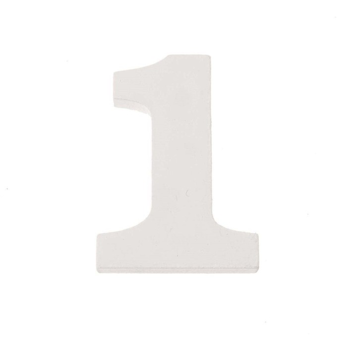 Zahl 1 MDF 5,5x0,9cm 1St
