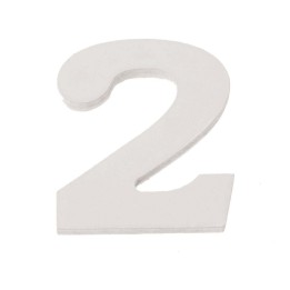Zahl 2 MDF 5,5x0,9cm 1St