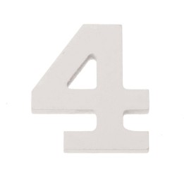 Chiffre 4 MDF 5,5x0,9cm 1pce