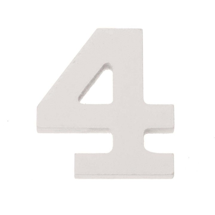 Zahl 4 MDF 5,5x0,9cm 1St