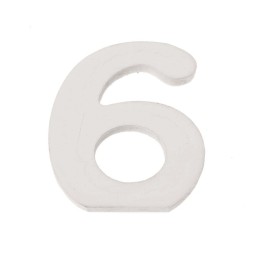 Zahl 6 MDF 5,5x0,9cm 1St