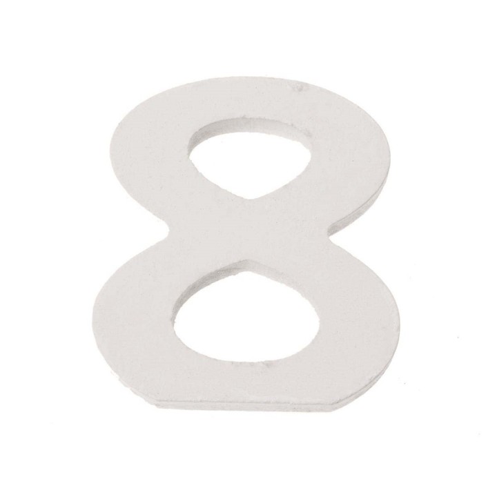 Zahl 8 MDF 5,5x0,9cm 1St