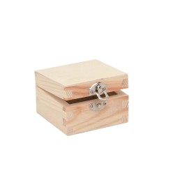 Holzbox quadratisch 7x7x4cm