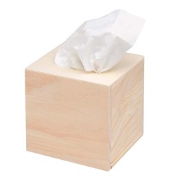 Holz-Tissue-Box 14x12,5x13,5cm