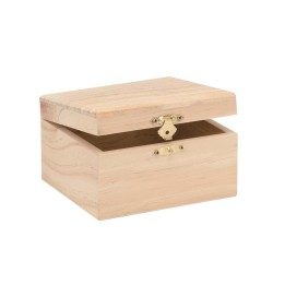 Holzbox rechteckig 12,5x11,5x7,5cm