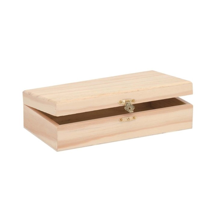 Holzbox rechteckig 20,5x12,5x6cm