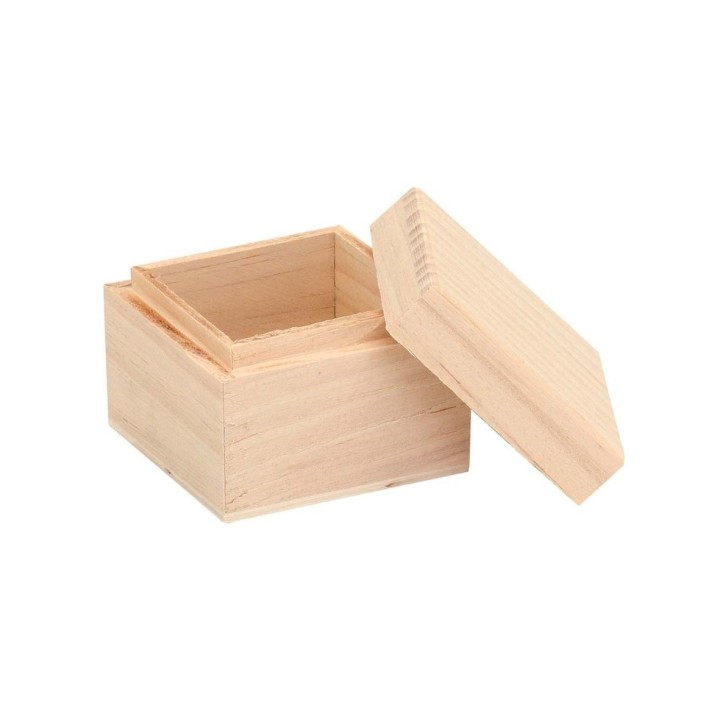 Holzbox quadratisch 6x6x5cm