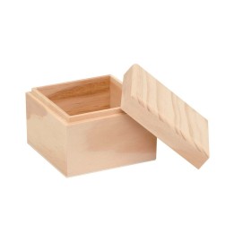 Holzbox quadrtatisch 9x9x7cm