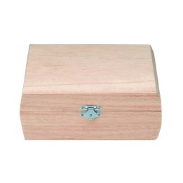 Holzbox quadratisch 18,5x18x6,7cm