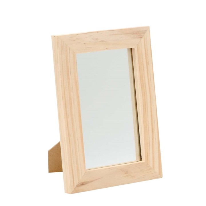 Spiegel Holzrahmen 13,5x19,5cm