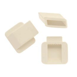 Attaches à moulage 10pcs blanc 25x20mm