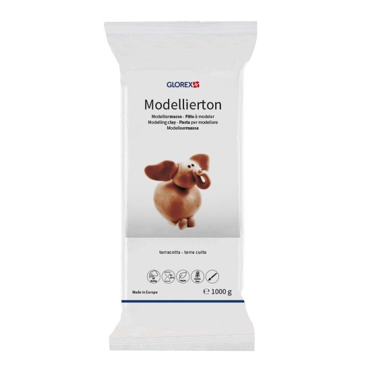 Modellierton terracotta 1000g lufthärtend