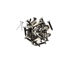 Attaches parisiennes 19mm 50pcs, couleur argent