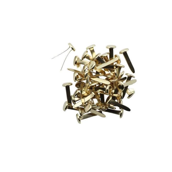 Musterbeutelklammer 19mm, 50 Stück goldfarben