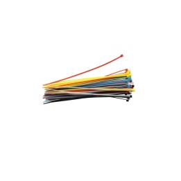 Kabelbinder 150mm farbig 50 Stück rot/blau/schwarz/gelb/weiß