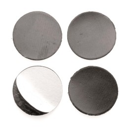 Self-adhesive magnetic discs 25 mm, 10 discs
