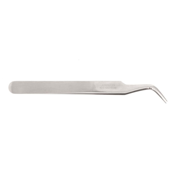 Splitterpinzette gebogen 115mm