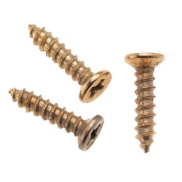 Miniaturschrauben 15x3mm 50 Stück goldfarben