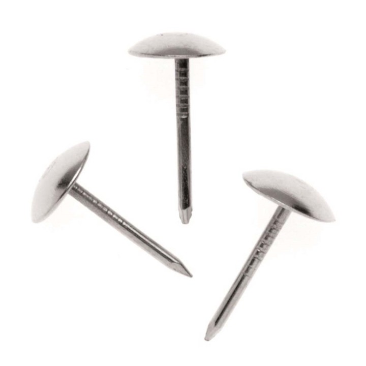 Polsternägel 50 Stück 15mm silberfarben