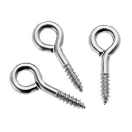 Ringschrauben 10x4mm 24 Stück verzinkt, geschlossen