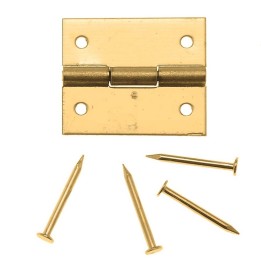 Nagelscharnier 12x15mm 4 Stück mit Stiften