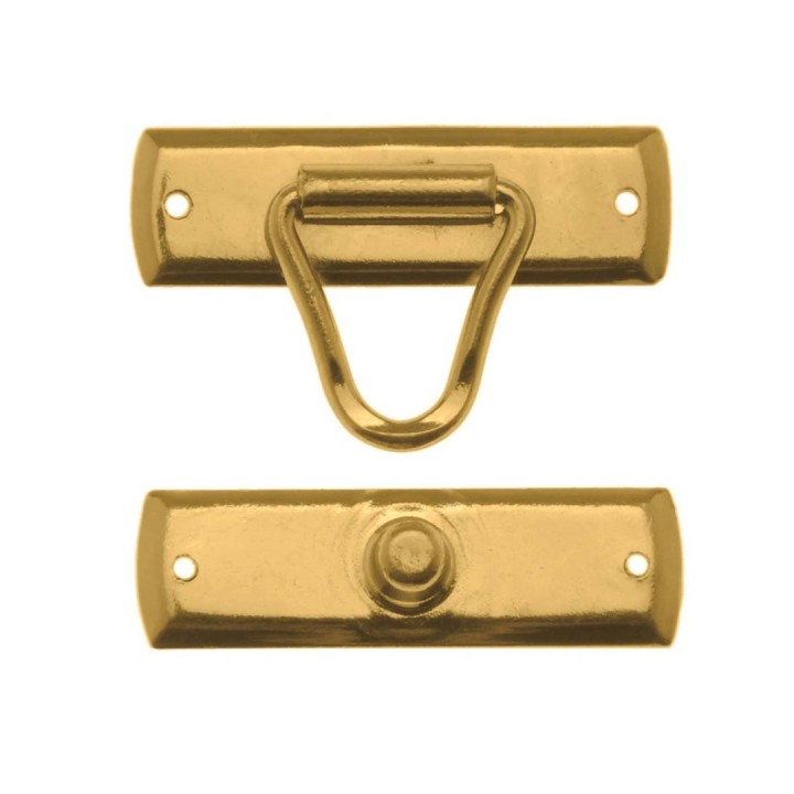 Schlaufenverschluss 18x29mm 2 Paar nagelbar, goldfarben