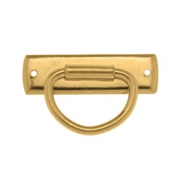 Schubladenzieher 26x8mm 2 Stück nagelbar, goldfarben