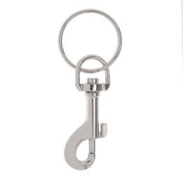 Key ring with 1 carabiner 30mm