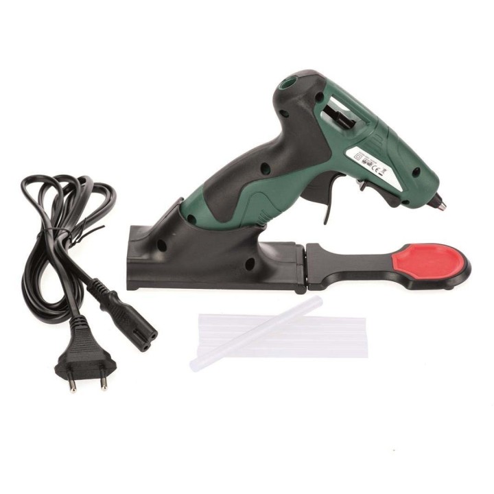 Pistolet à colle sans câble 12W, vert avec chargeur