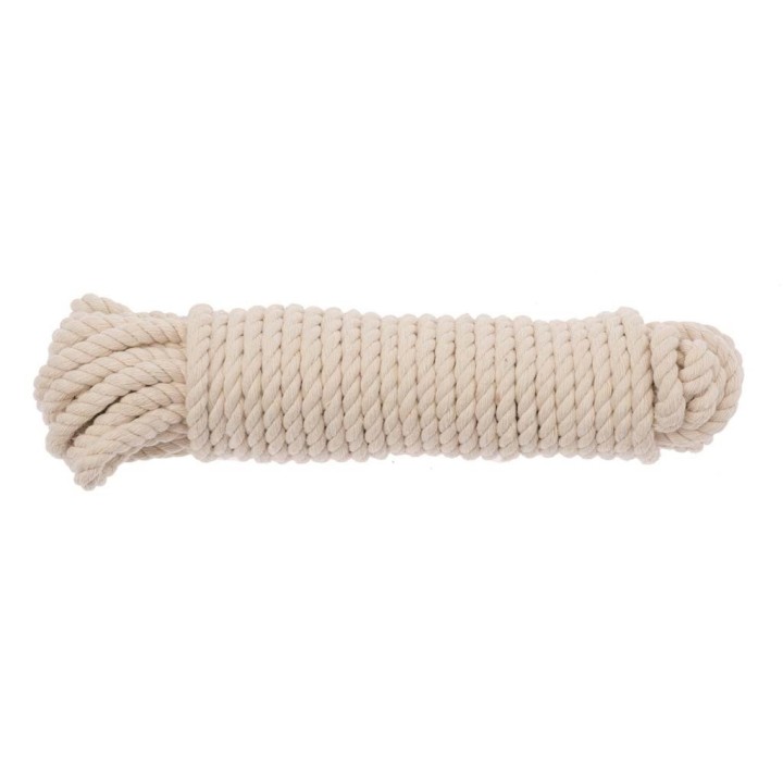 Corde en coton 4mm 15m  naturel