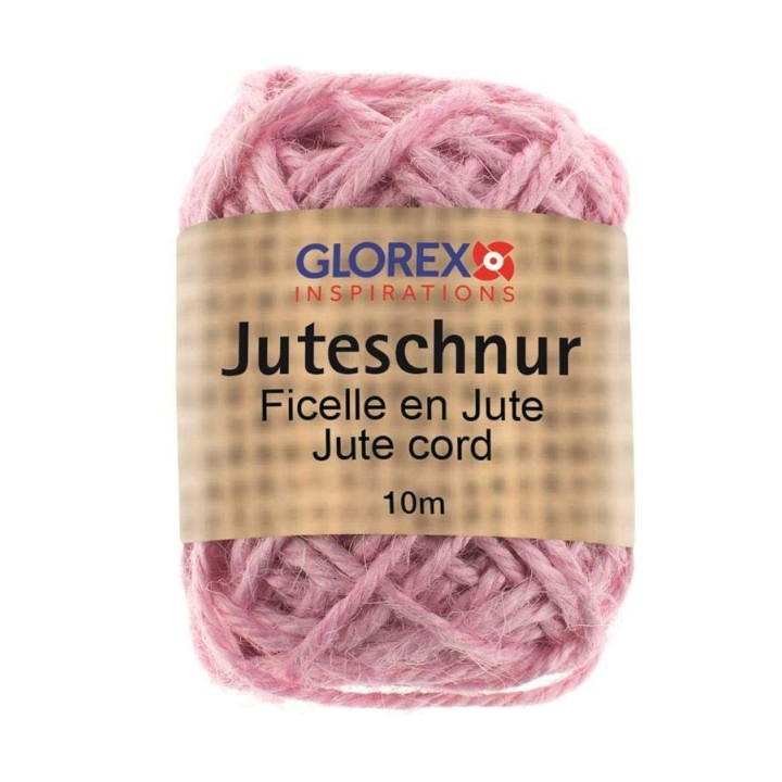 Juteschnur 10m pink