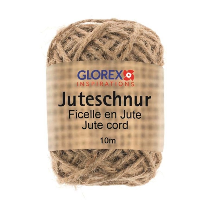 Jute cord 100% 10m light brown