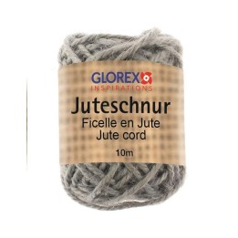 Juteschnur 10m grau